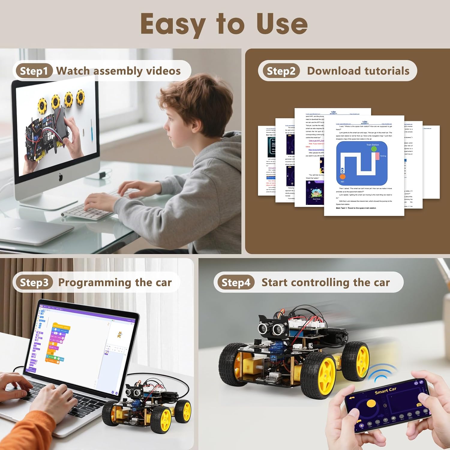 Car - STEM Robot Kit - STEM Learning Toy - Ages 8-12