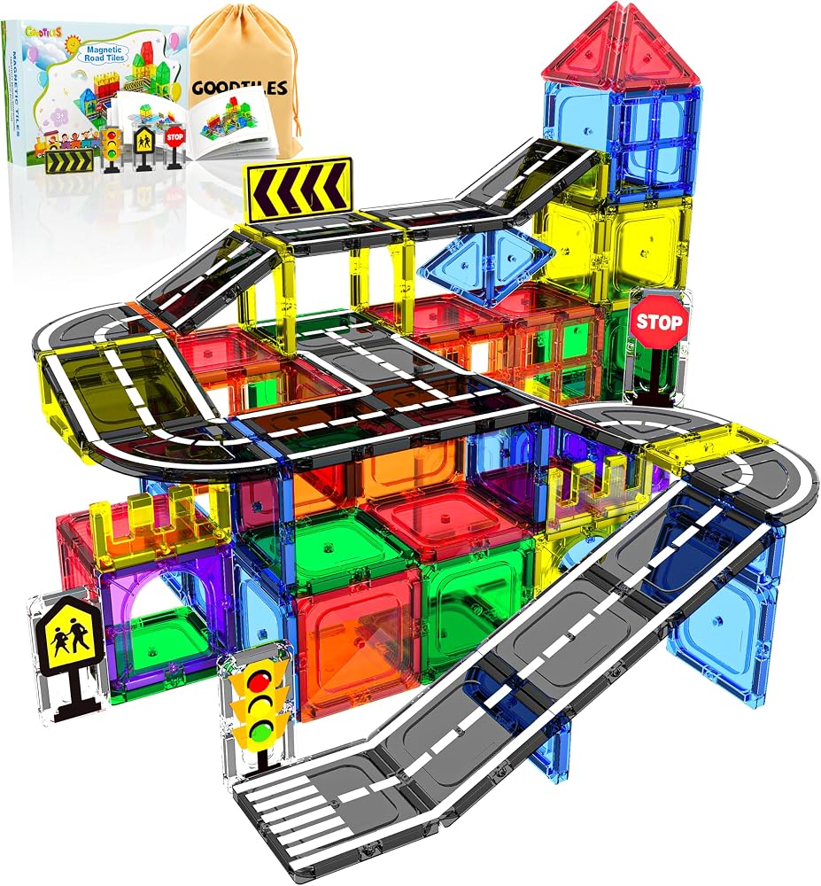 Sensory - Magnetic Building Tiles Set - Sensory Play Toy - Ages 3+