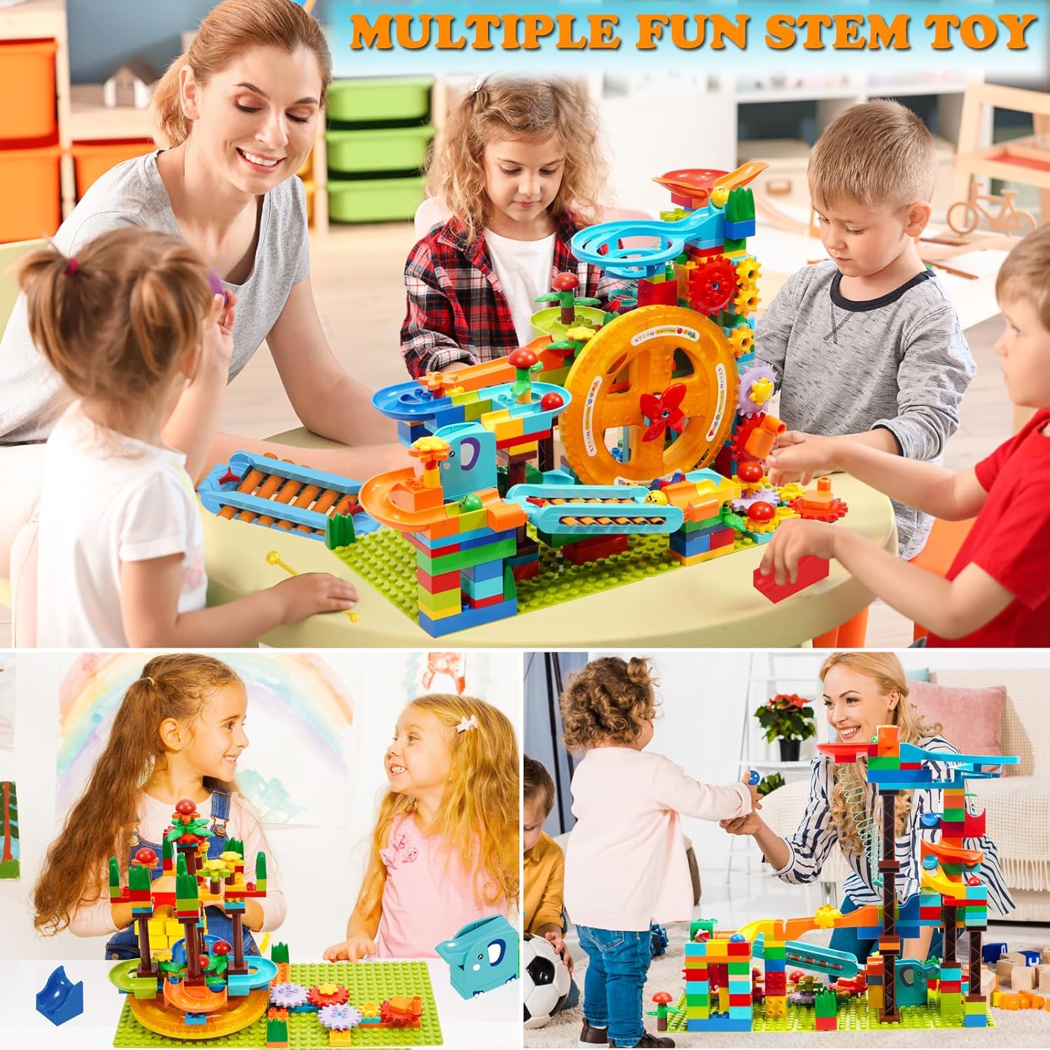 Marble Run Building Set - STEM Learning Toy - Ages 3+