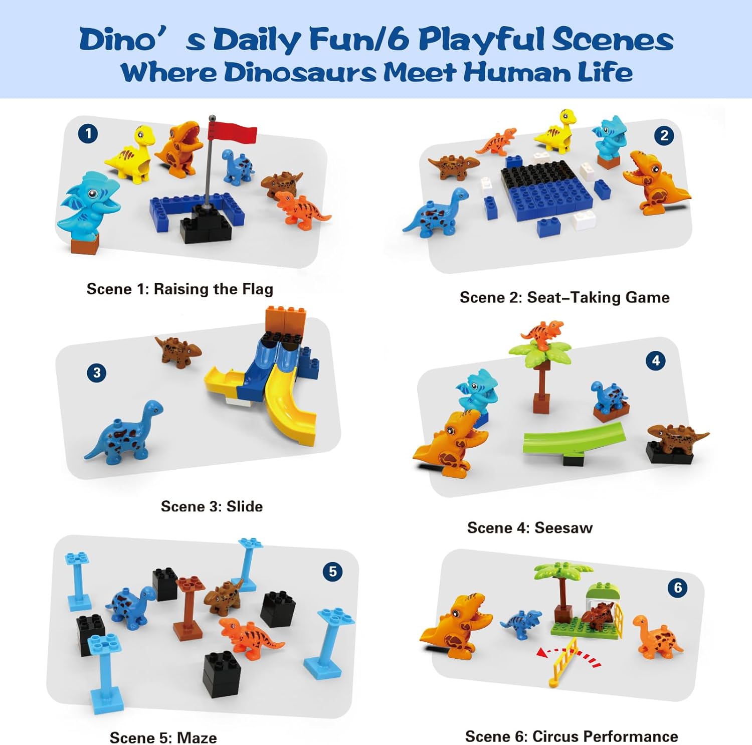 Dinosaur - Marble Run Building Set - STEM Learning Toy - Ages 3+