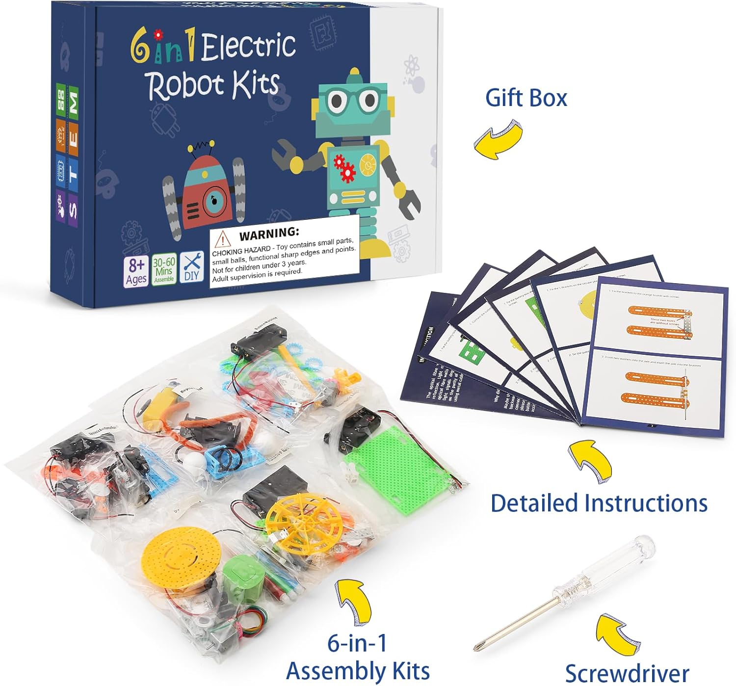 Science - STEM Robot Kit - STEM Learning Toy - Ages 8-12