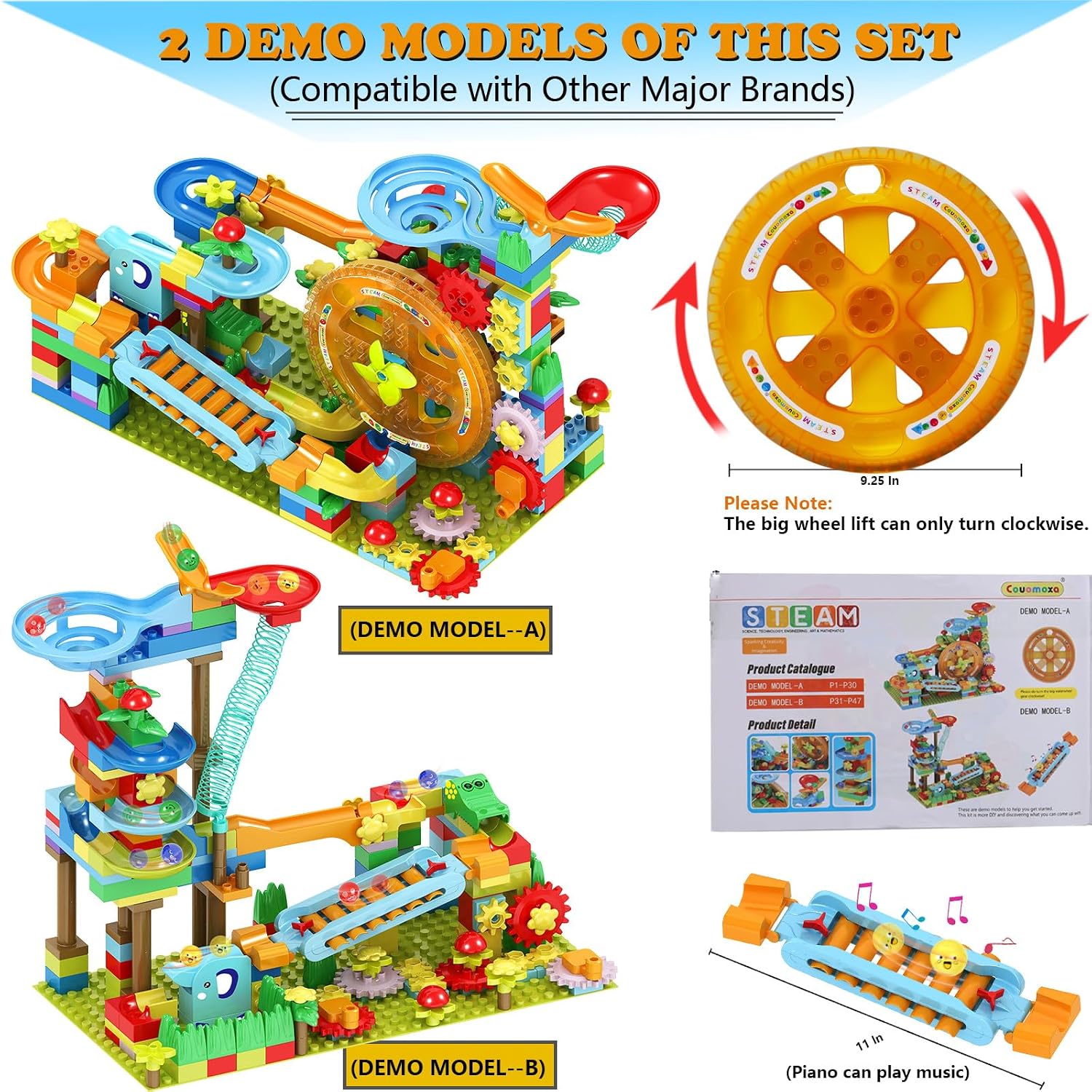 Marble Run Building Set - STEM Learning Toy - Ages 3+