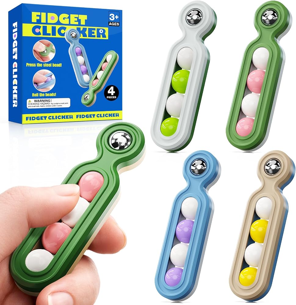 4-Piece - Sensory - Desk Fidget Toy - Sensory Play Toy - Ages 3+