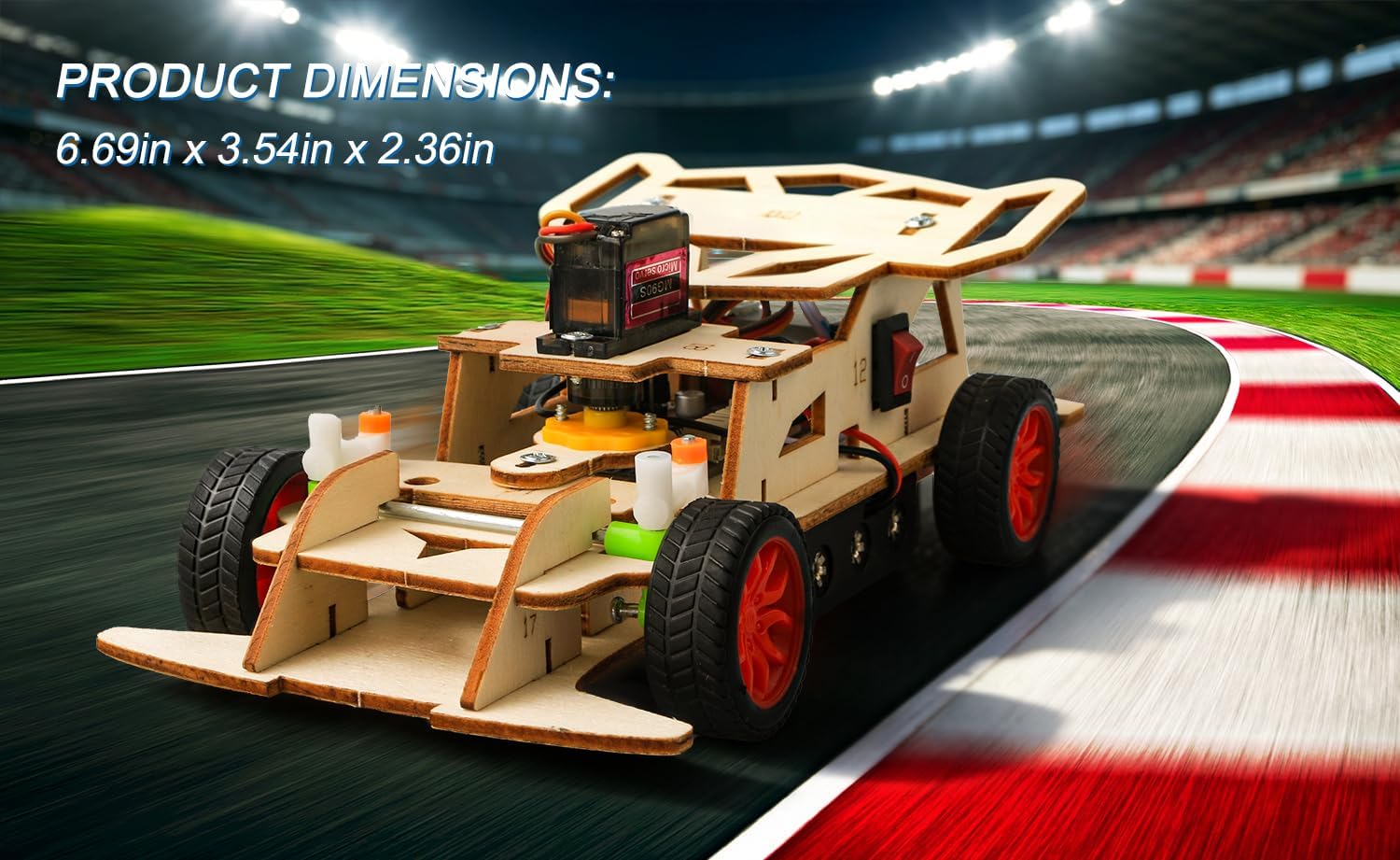 Car - 3D Wooden Puzzle Kit - STEM Learning Toy - Ages 8-13
