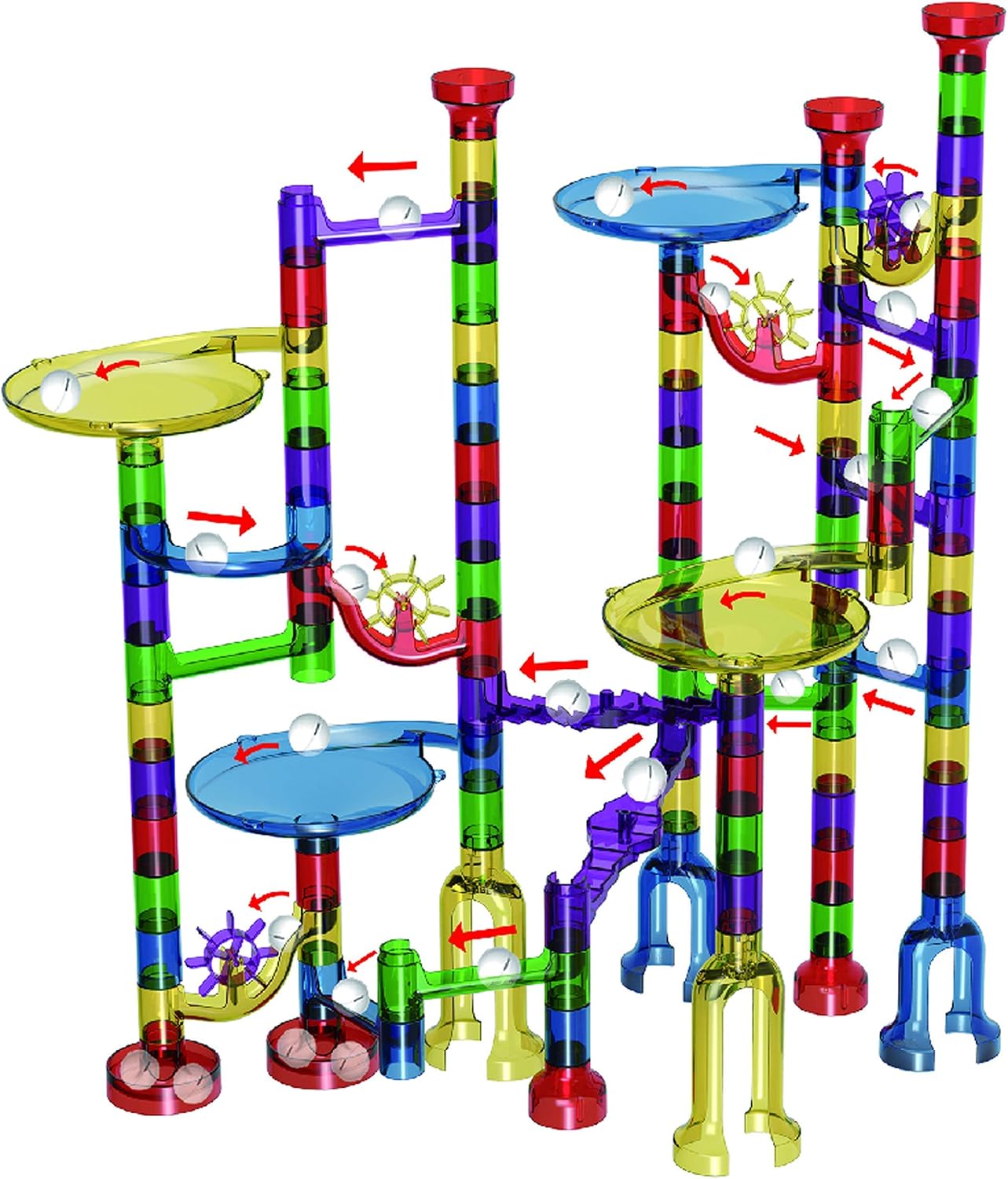 162-Piece - Marble Run Building Set - STEM Learning Toy - Ages 3+