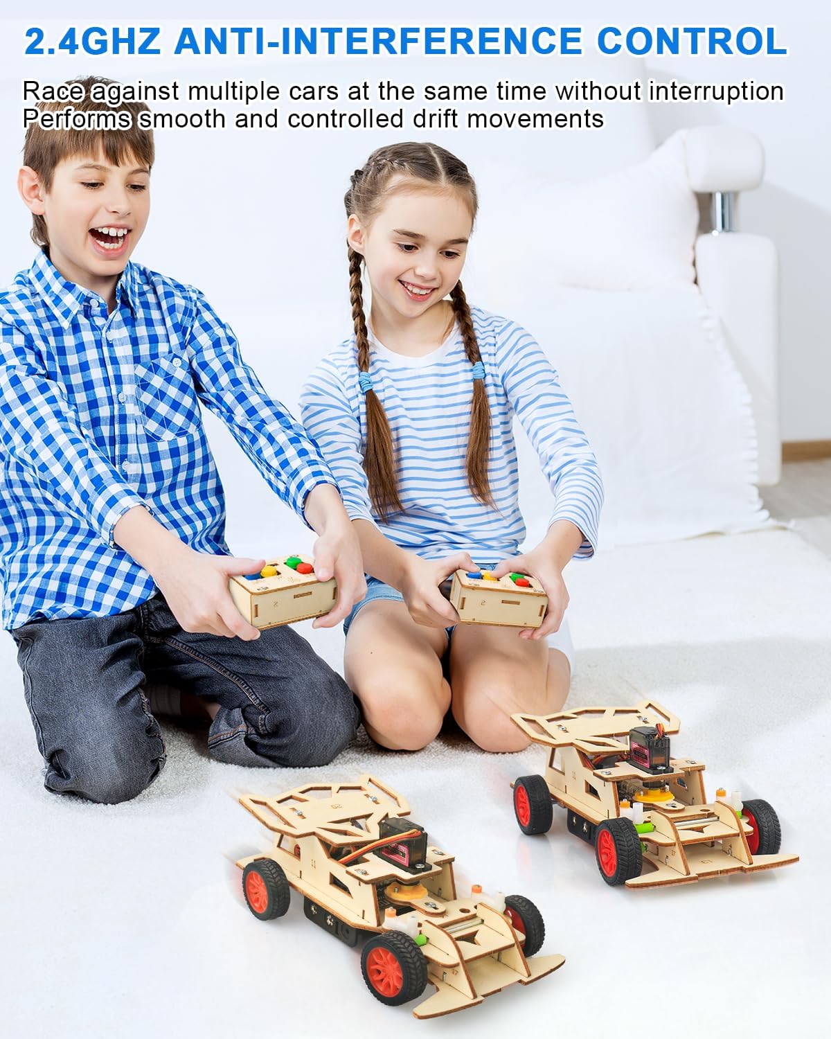 Car - 3D Wooden Puzzle Kit - STEM Learning Toy - Ages 8-13