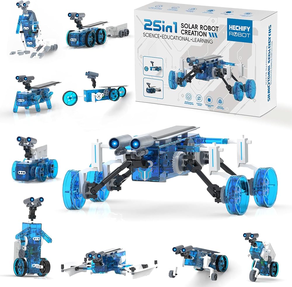 25-Piece - Science - Solar Robot Kit - STEM Learning Toy - Ages 8+