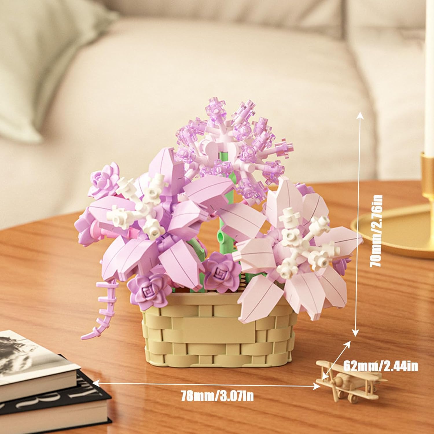 201-Piece - Flower - Blind Box Mini Bricks Set - Creative Play Toy - Ages 6+