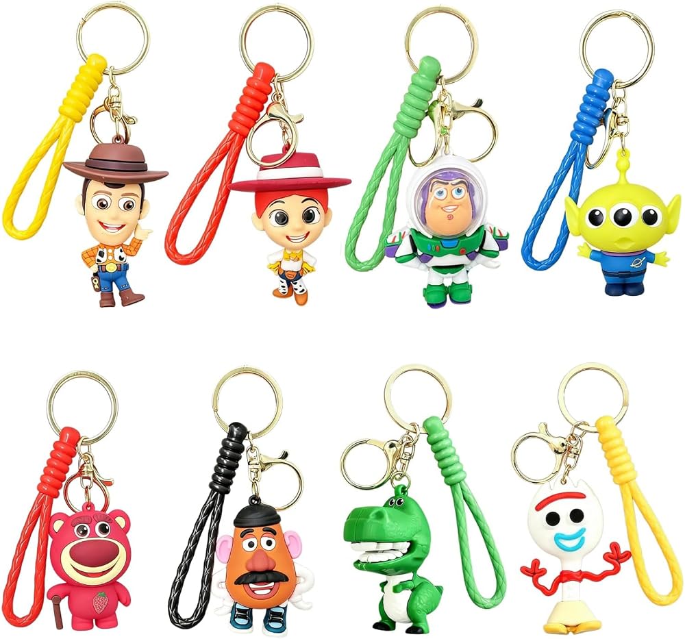 8-Piece - Car - Bag Charm Toy - Creative Play Toy