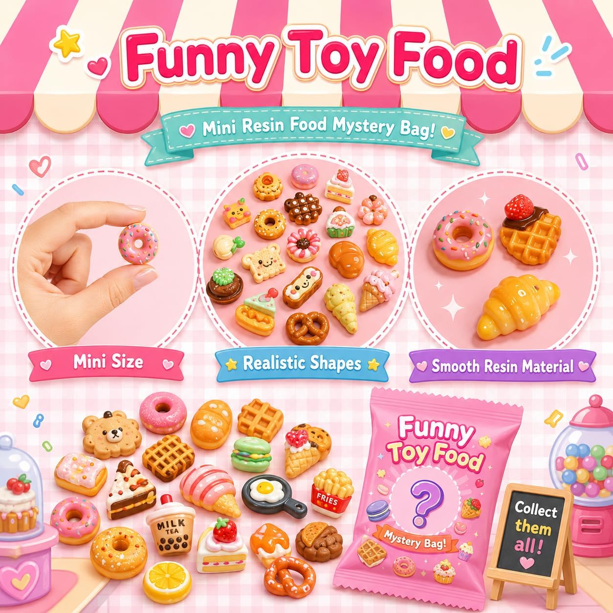 50-Piece - Bag Charm Toy - Creative Play Toy - BCT-032