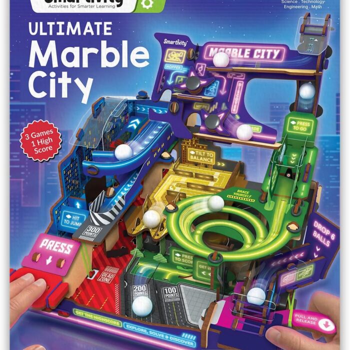 Wooden - Marble Run Building Set - STEM Learning Toy - Ages 8+