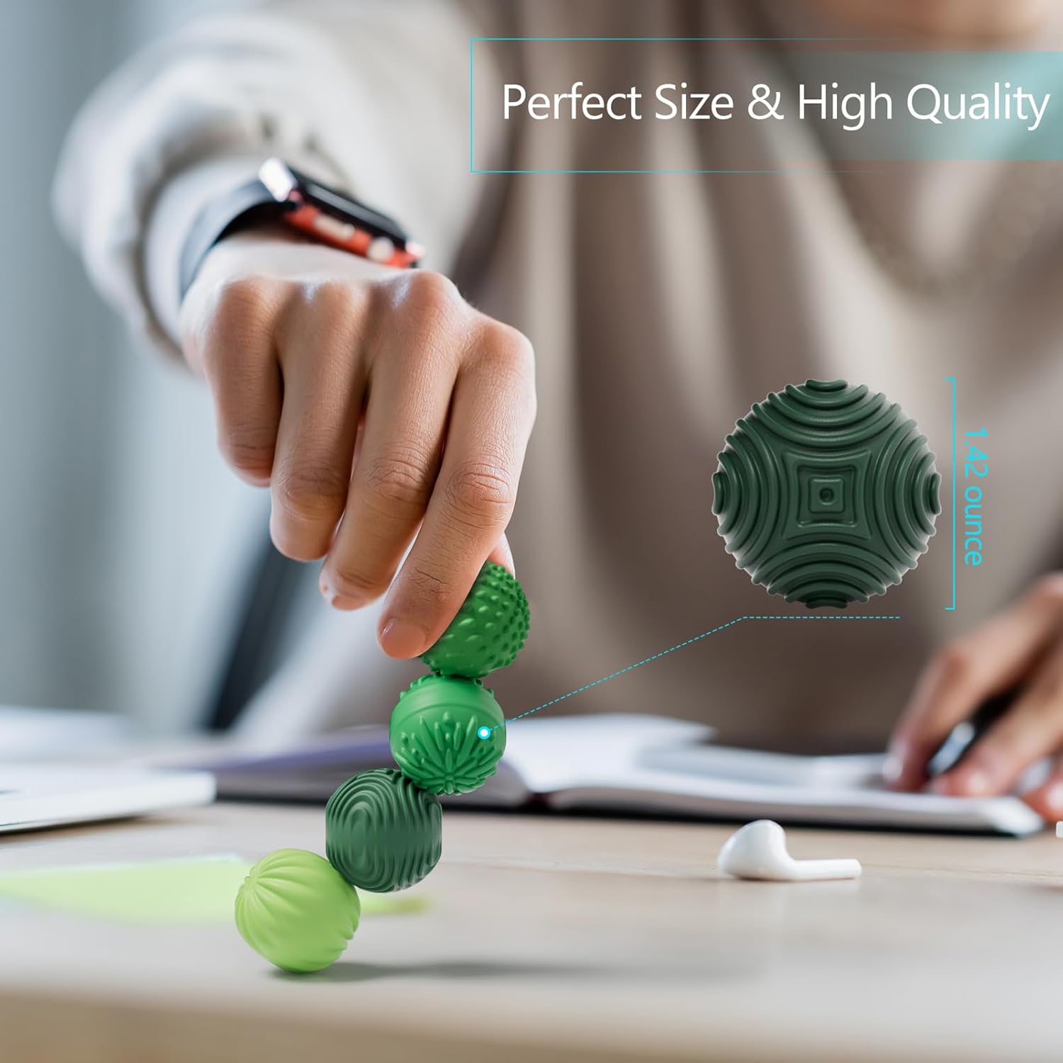 4-Piece - Magnetic - Desk Fidget Toy - Sensory Play Toy - Ages 14+