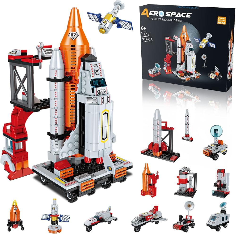 566-Piece - Space - Solar Robot Kit - STEM Learning Toy