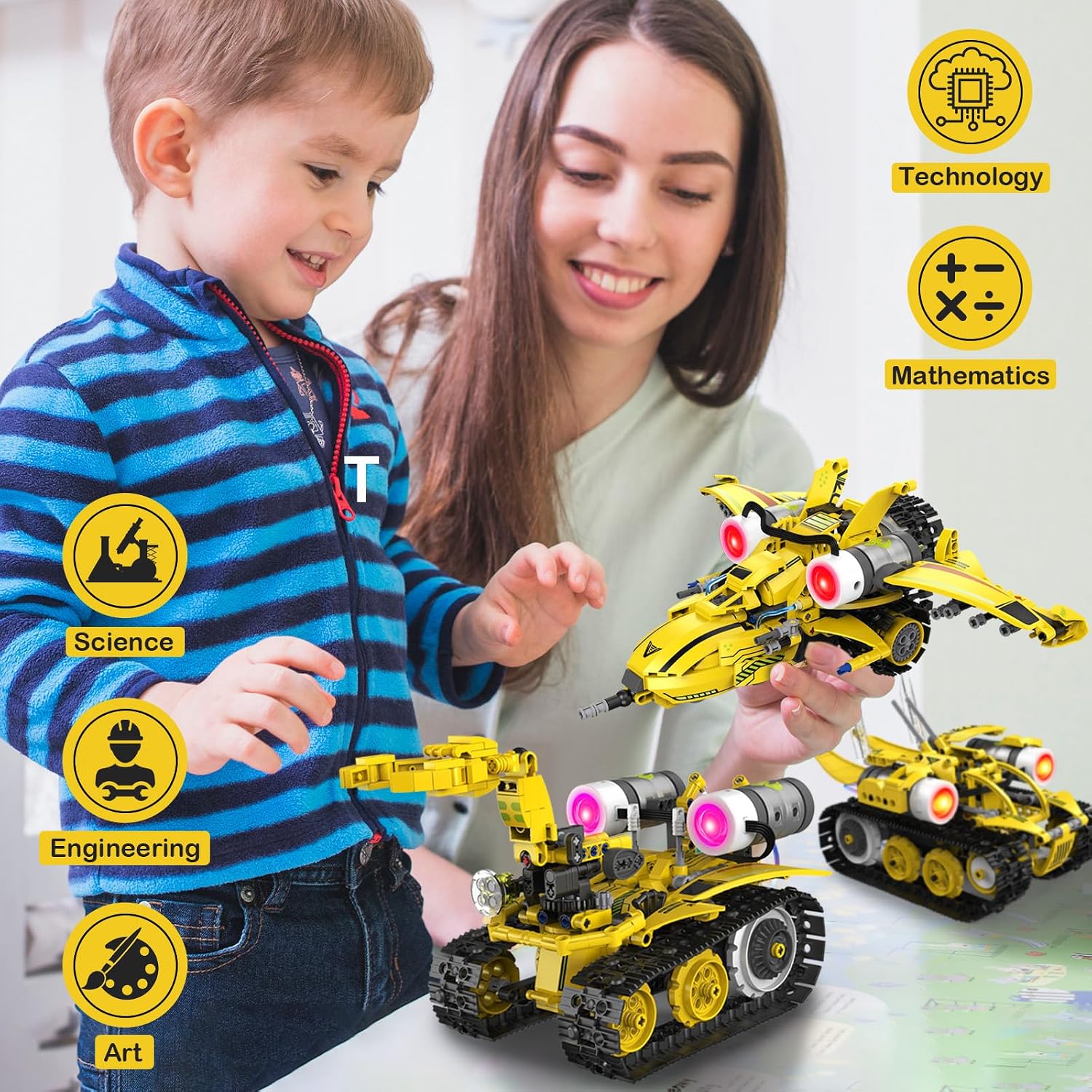 673-Piece - Solar Robot Kit - STEM Learning Toy - Ages 6-12