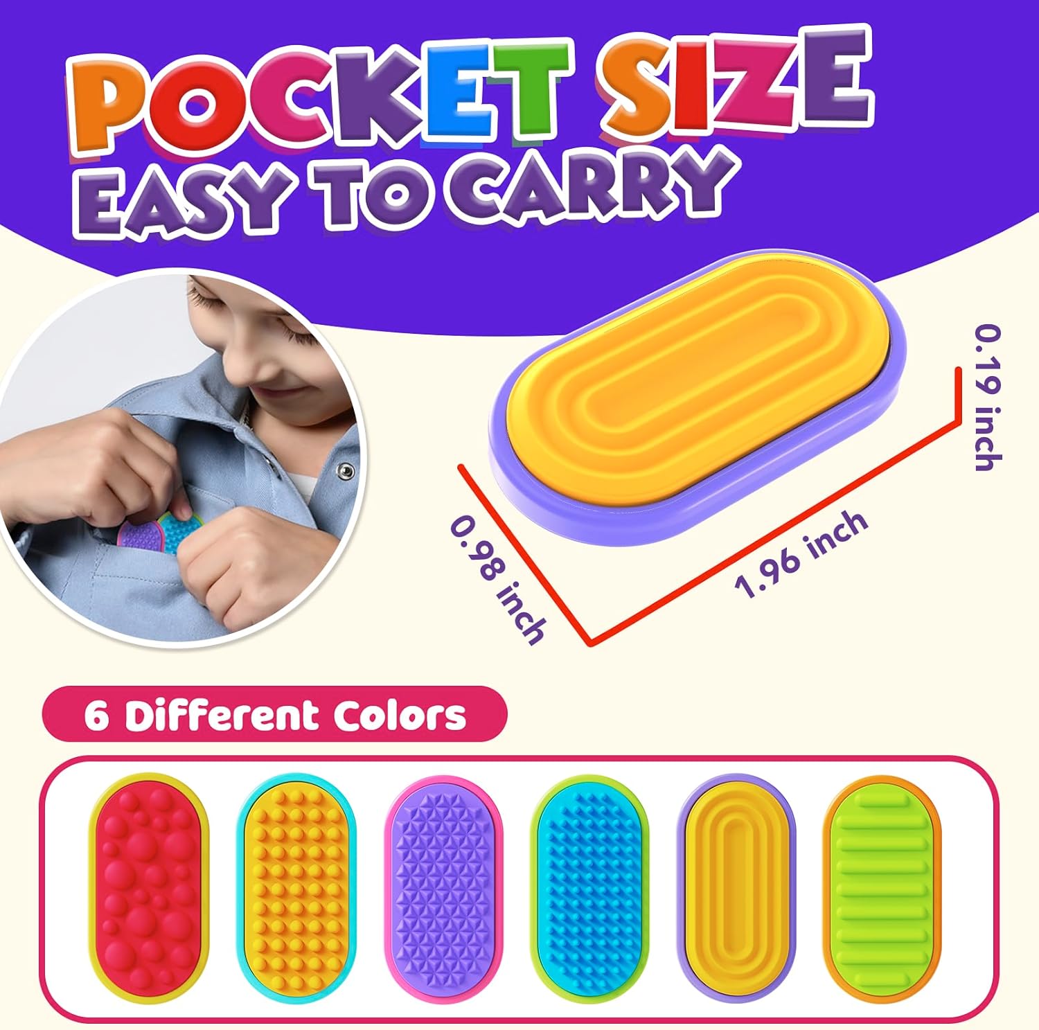 Magnetic - Desk Fidget Toy - Sensory Play Toy - Ages 3+
