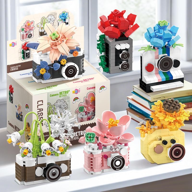 Flower - Blind Box Mini Bricks Set - Creative Play Toy - Ages 8+