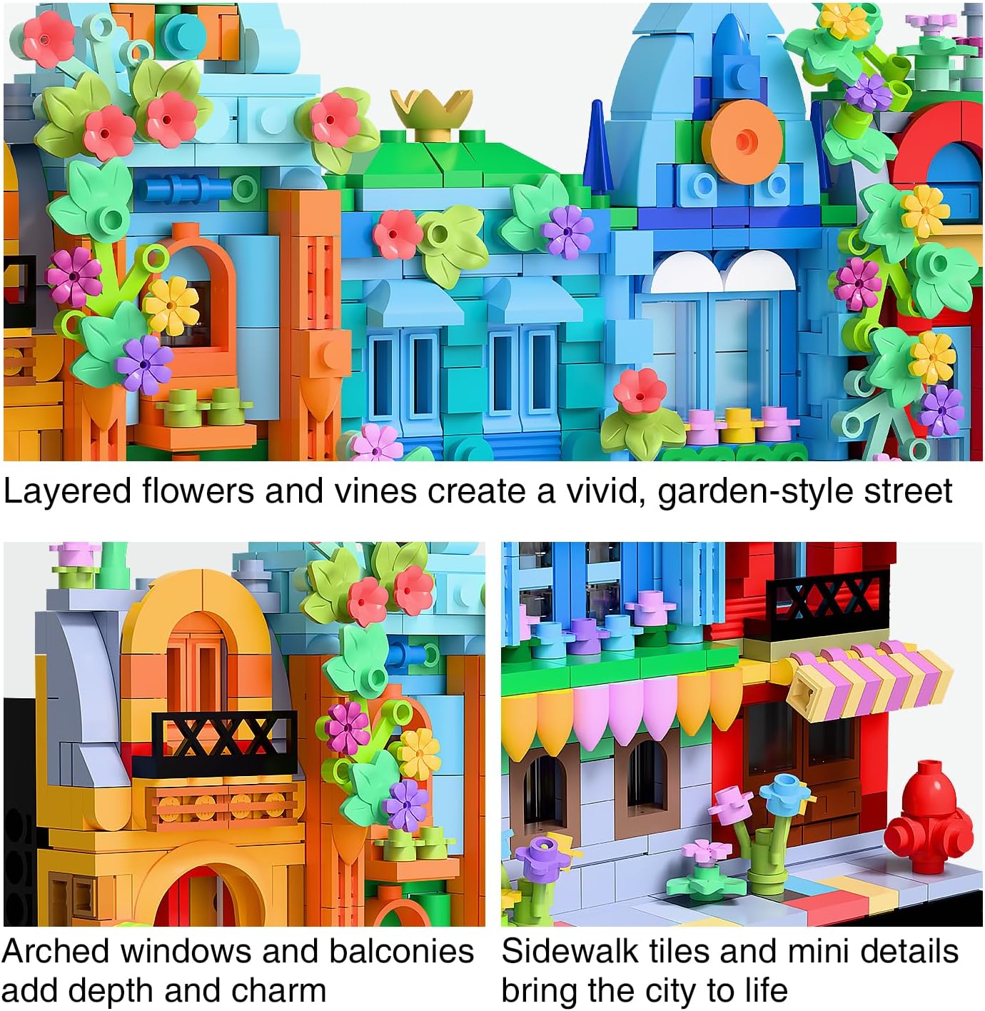 Flower - Mini Building Blocks Set - Creative Play Toy - Ages 8+