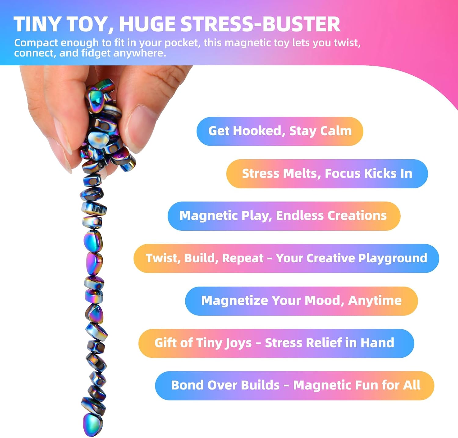 550-Piece - Sensory - Desk Fidget Toy - Sensory Play Toy - Ages 15+