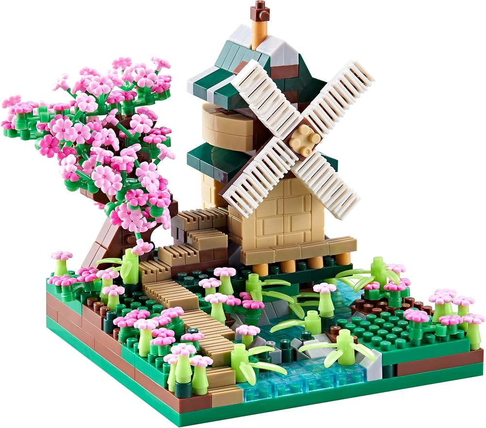 Flower - Mini Building Blocks Set - Creative Play Toy - Ages 14+