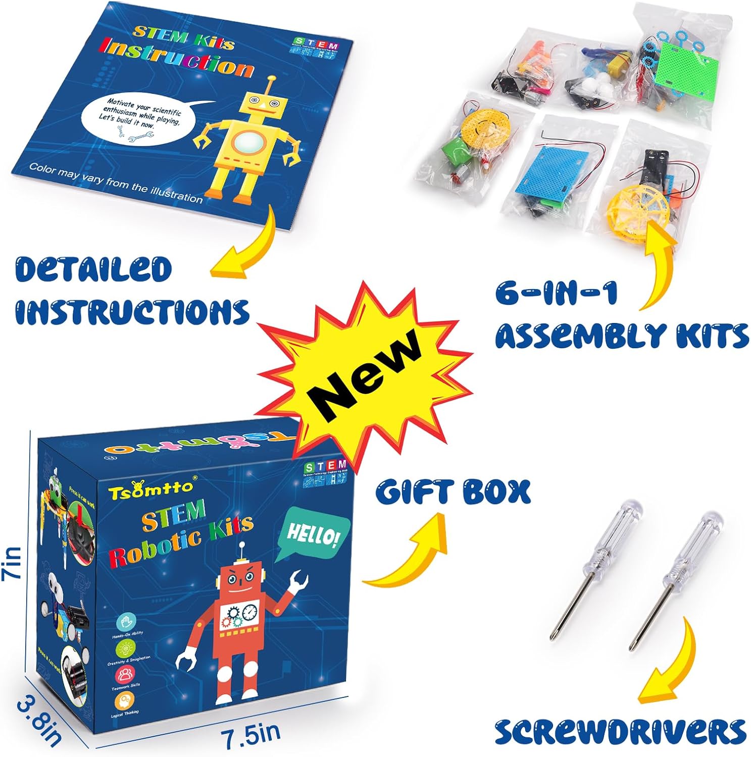 Science - STEM Robot Kit - STEM Learning Toy - SRK-027