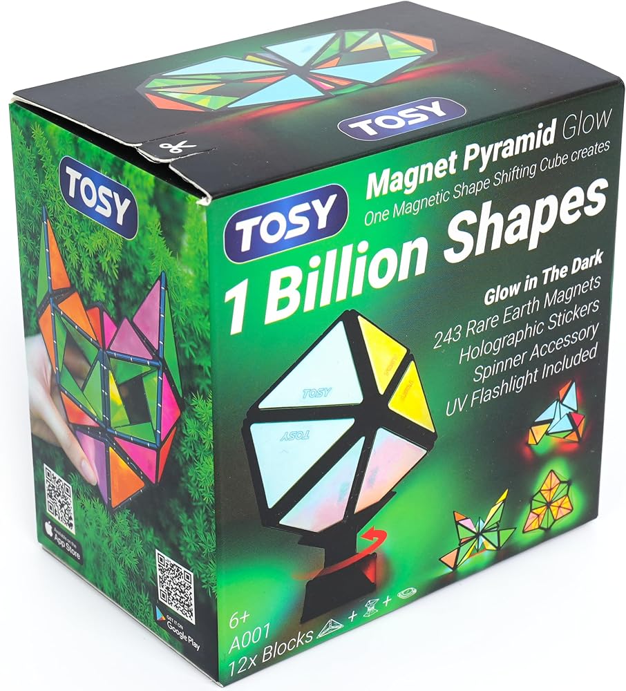 12-Piece - Magnetic Building Tiles Set - STEM Learning Toy
