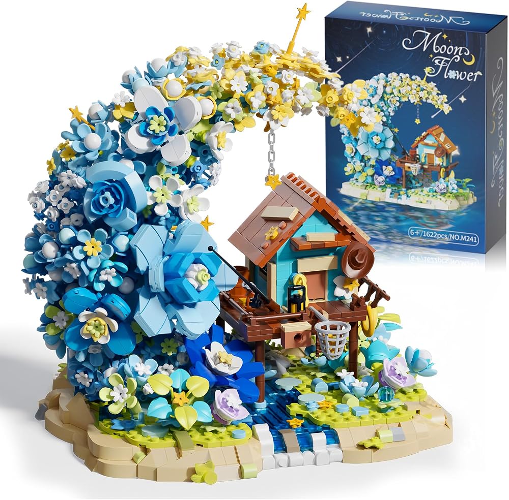 1622-Piece - Flower - Mini Building Blocks Set - Creative Play Toy - Ages 6+