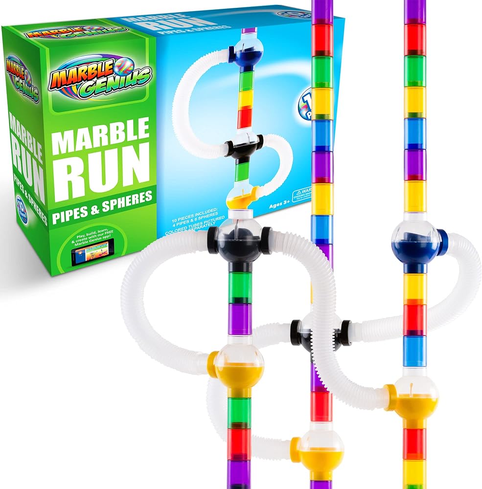 10-Piece - Marble Run Building Set - Creative Play Toy