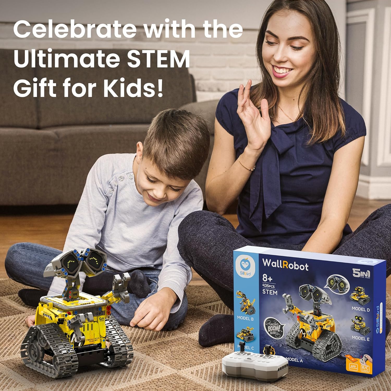 473-Piece - STEM Robot Kit - STEM Learning Toy - Ages 8-14