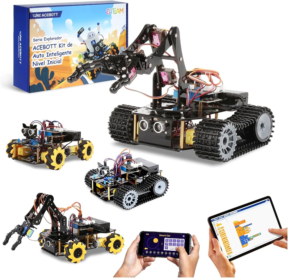 4-Piece - Car - STEM Robot Kit - STEM Learning Toy - Ages 12-16