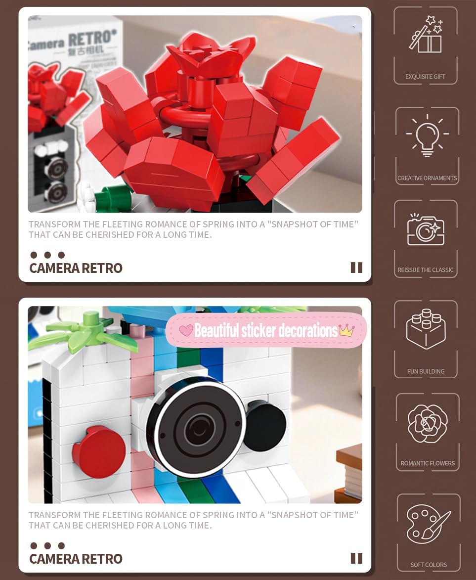 Flower - Blind Box Mini Bricks Set - Creative Play Toy - Ages 8+