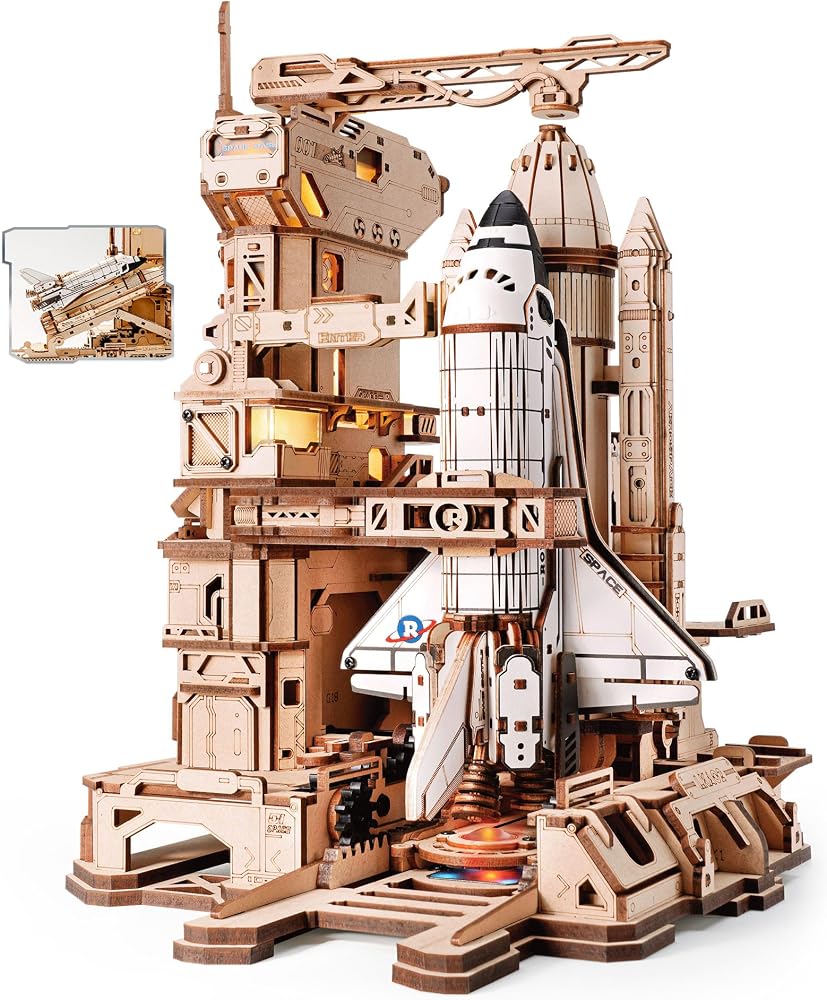 Space - 3D Wooden Puzzle Kit - STEM Learning Toy - Ages 14+