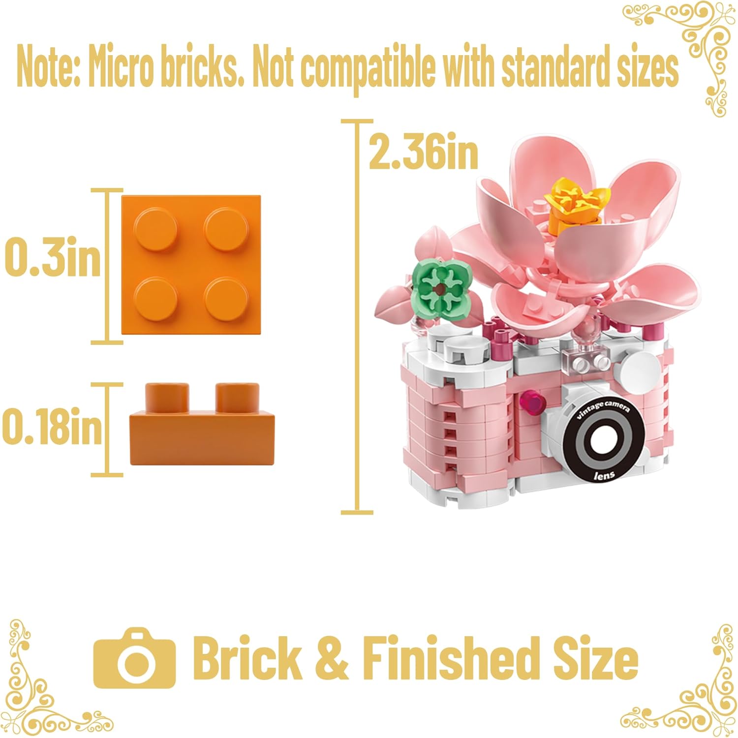Flower - Blind Box Mini Bricks Set - Creative Play Toy - Ages 8+
