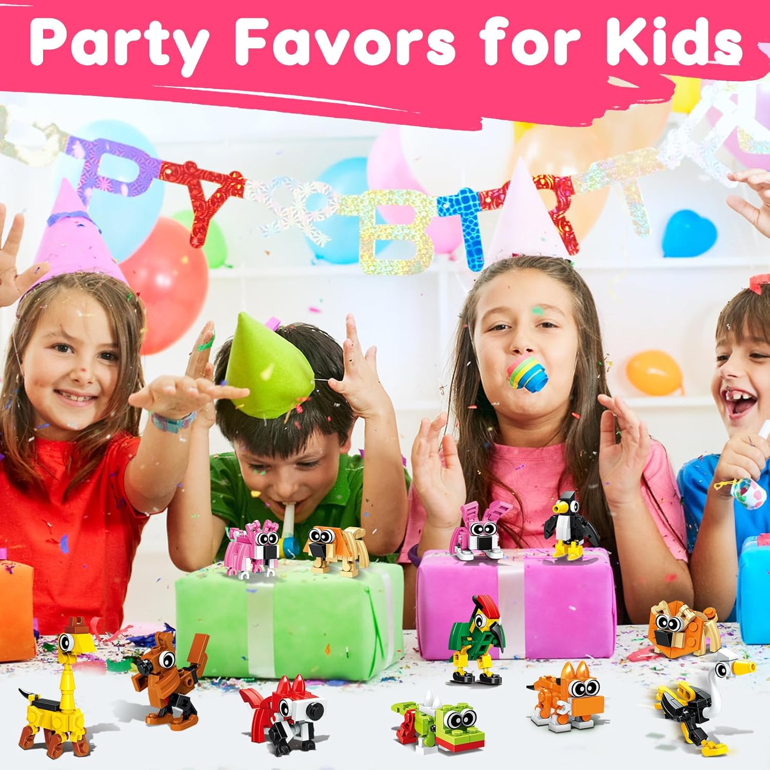 20-Piece - Animal - Mini Building Blocks Set - Creative Play Toy - Ages 3+