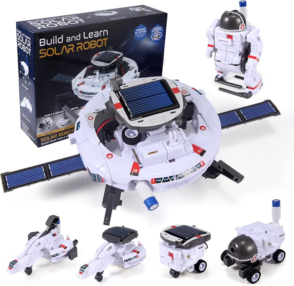 120-Piece - Science - Solar Robot Kit - STEM Learning Toy - Ages 8-12