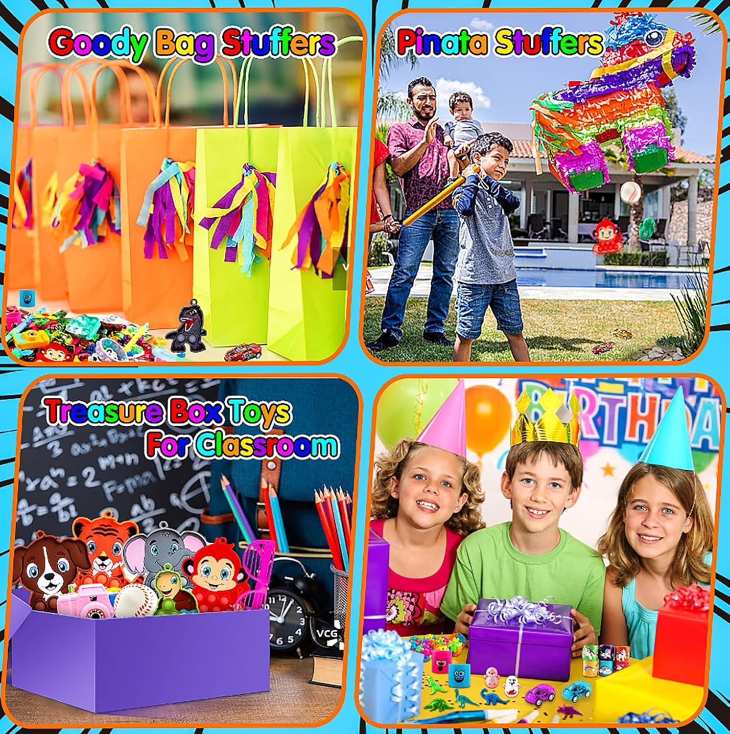 1000-Piece - Car - Party Favor Toys - Sensory Play Toy - Ages 3+