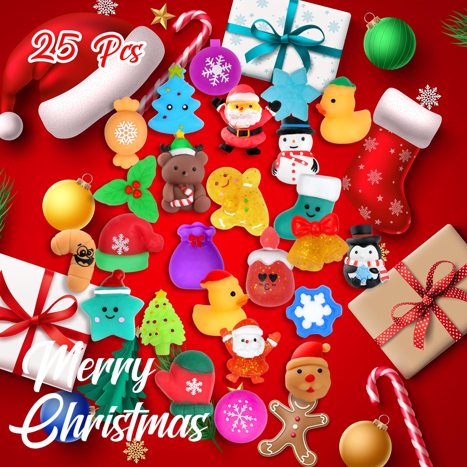25-Piece - Sensory - Stocking Stuffer Toys - Sensory Play Toy - Ages 3+