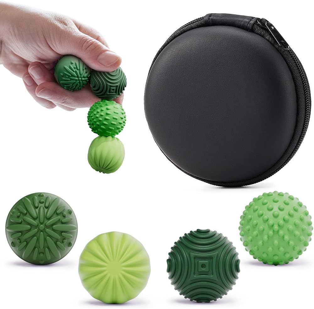 4-Piece - Magnetic - Desk Fidget Toy - Sensory Play Toy - Ages 14+