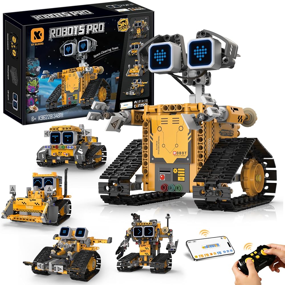 348-Piece - STEM Robot Kit - STEM Learning Toy - Ages 6+
