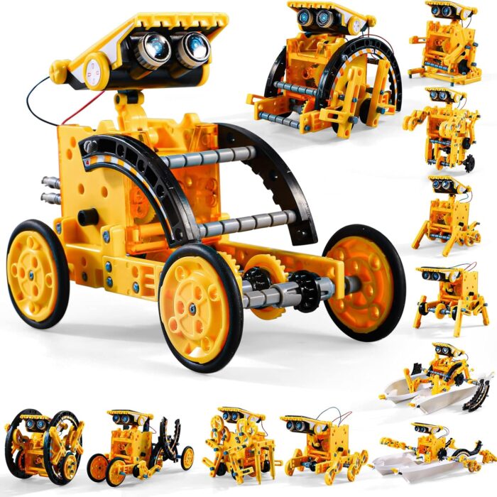 12-Piece - Science - Solar Robot Kit - STEM Learning Toy - Ages 8+