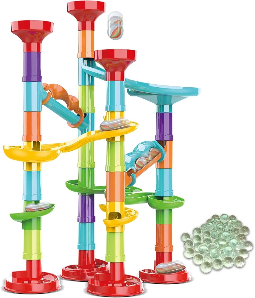 50-Piece - Marble Run Building Set - STEM Learning Toy - Ages 3+