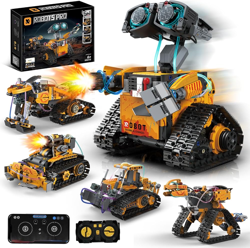 5-Piece - Solar Robot Kit - STEM Learning Toy - Ages 6