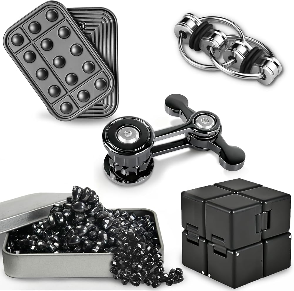 5-Piece - Magnetic - Desk Fidget Toy - Sensory Play Toy - Ages 15+