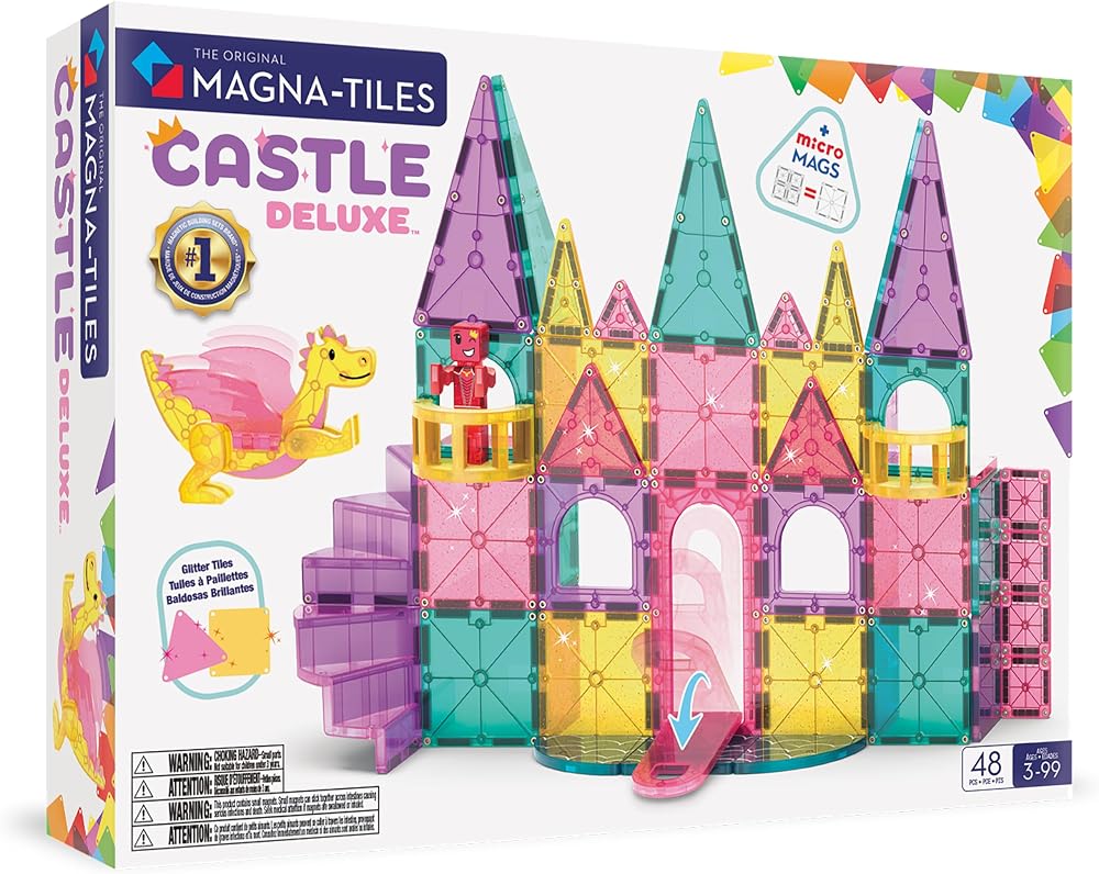 Magnetic Building Tiles Set - Creative Play Toy - Ages 3+