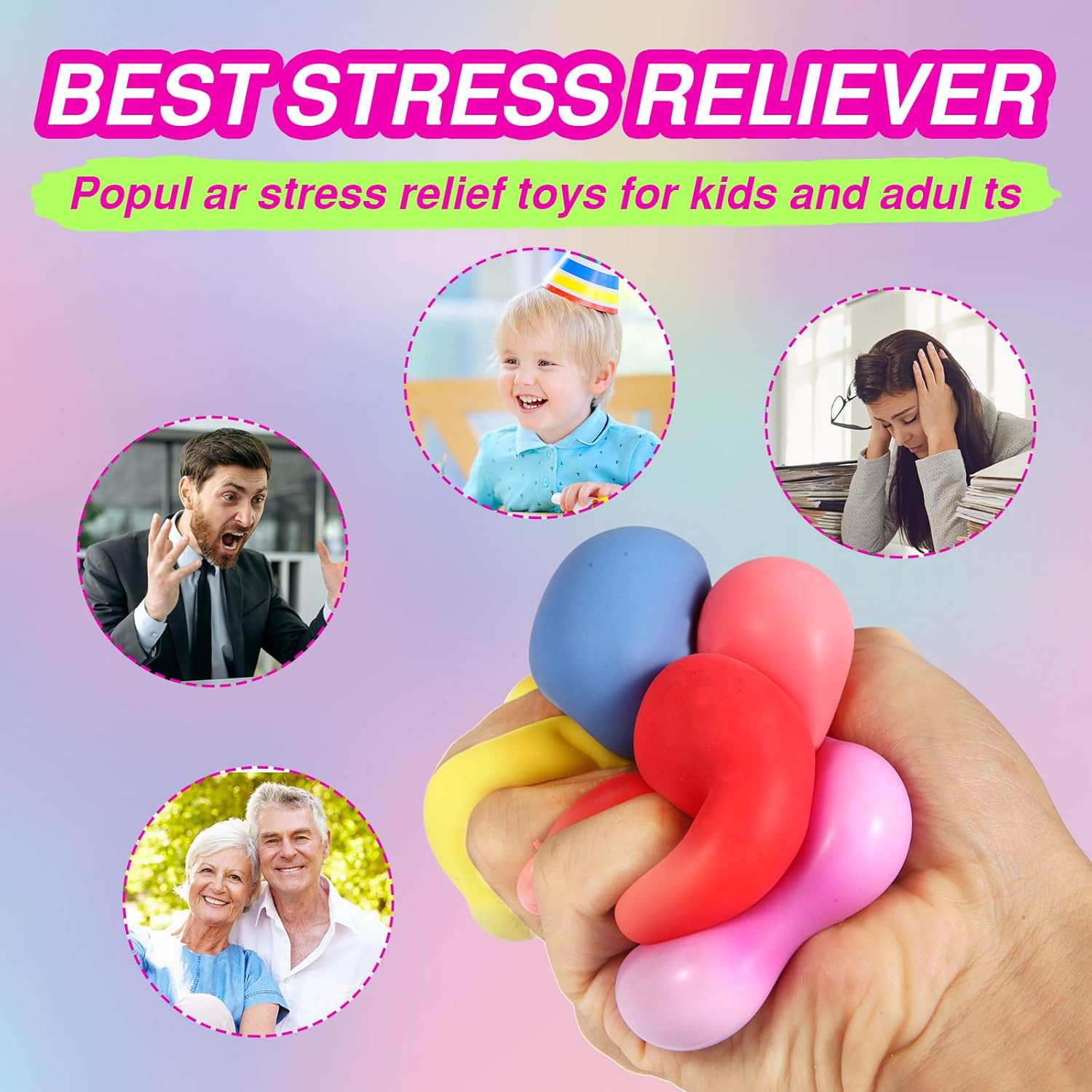 24-Piece - Fidget - Party Favor Toys - Sensory Play Toy