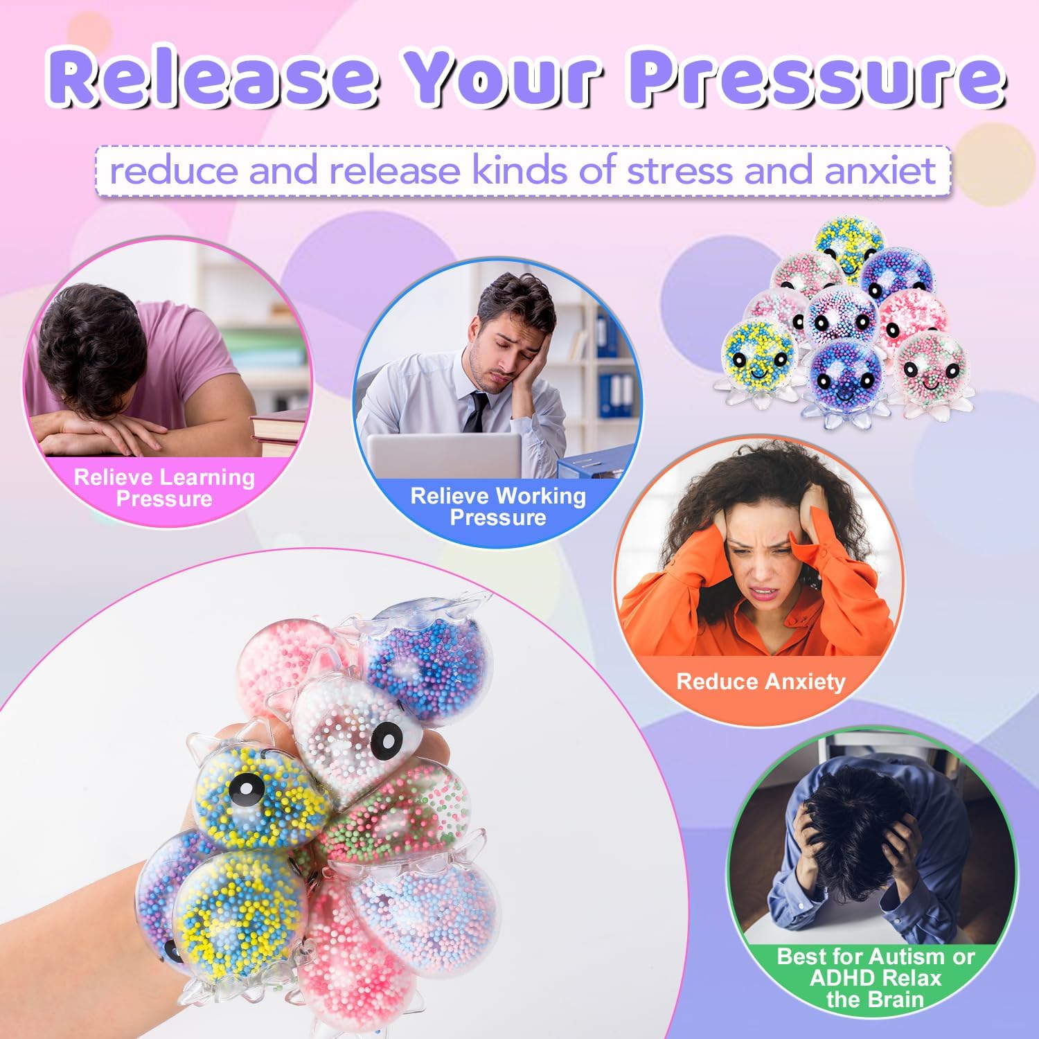 12-Piece - Sensory - Party Favor Toys - Sensory Play Toy - Ages 3+