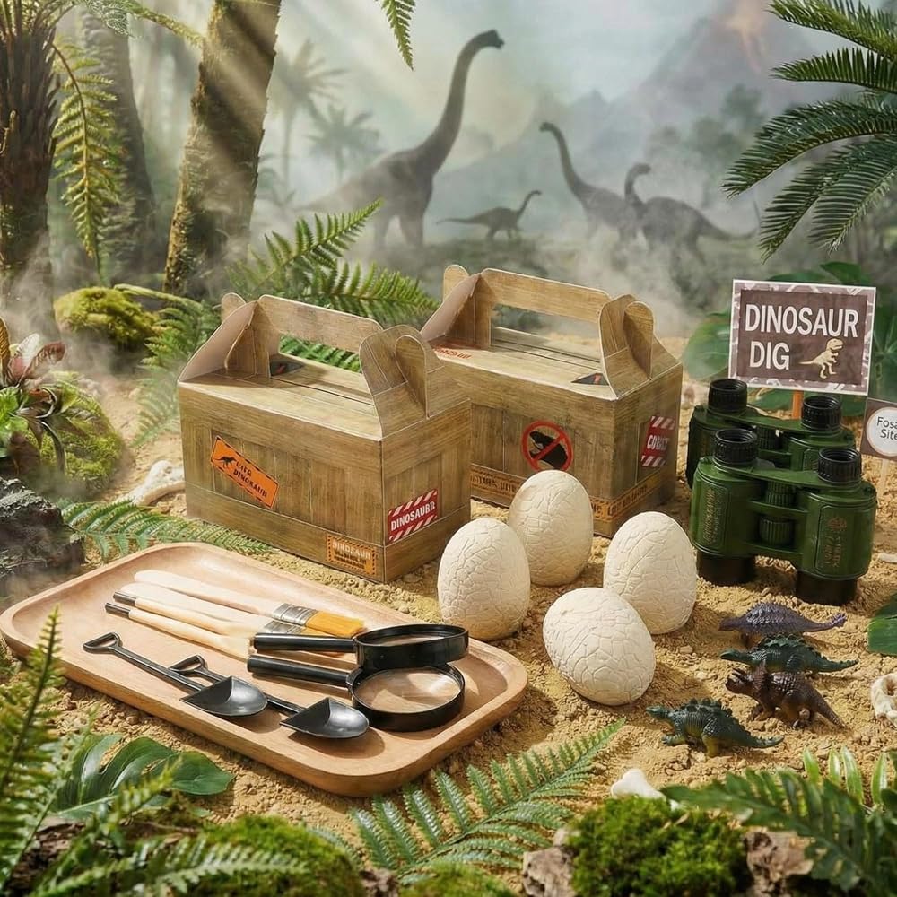56-Piece - Dinosaur Dig Kit - Creative Play Toy - Ages 6+